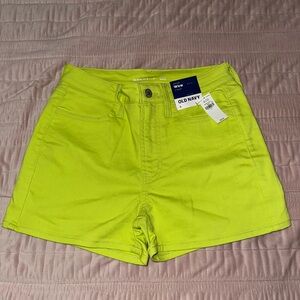 Old Navy Women's Neon Green Jean Shorts